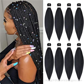 Synthetic Pre-stretched Braiding Hair Perm Yaki Braid Hair Bulk Jumbo Pre Stretched Braiding Hair Expression for Women